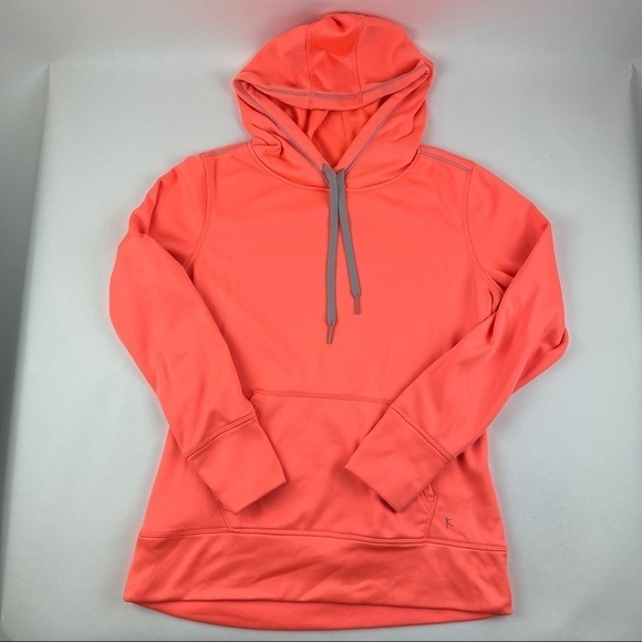 Danskin Now Hoodie Girls Medium 8-10 Peach Long Sleeve Pocket - Picture 1 of 8